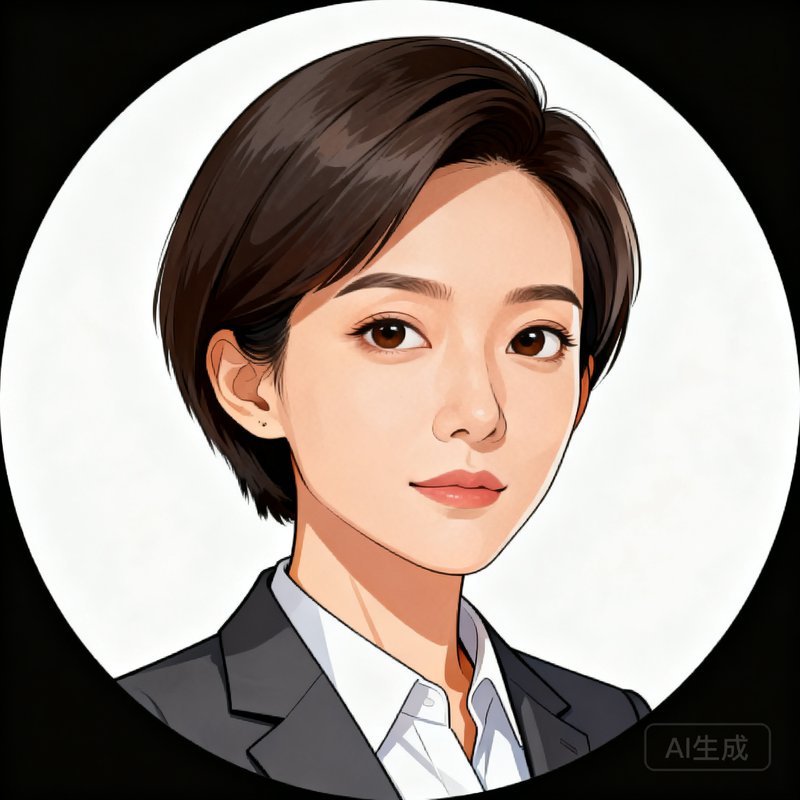 技术总监林晓彤圆形头像，短发干练的女性工程师